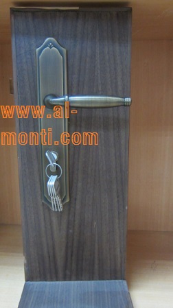 www.Al-Monti.com Aluminum Wood doors Handle, Lever Handle, Plate Handle