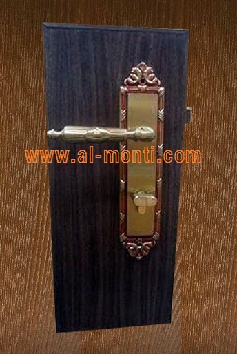 www.Al-Monti.com Aluminum Wood doors Handle, Lever Handle, Plate Handle